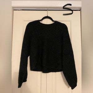 Chunky knit sweater - black